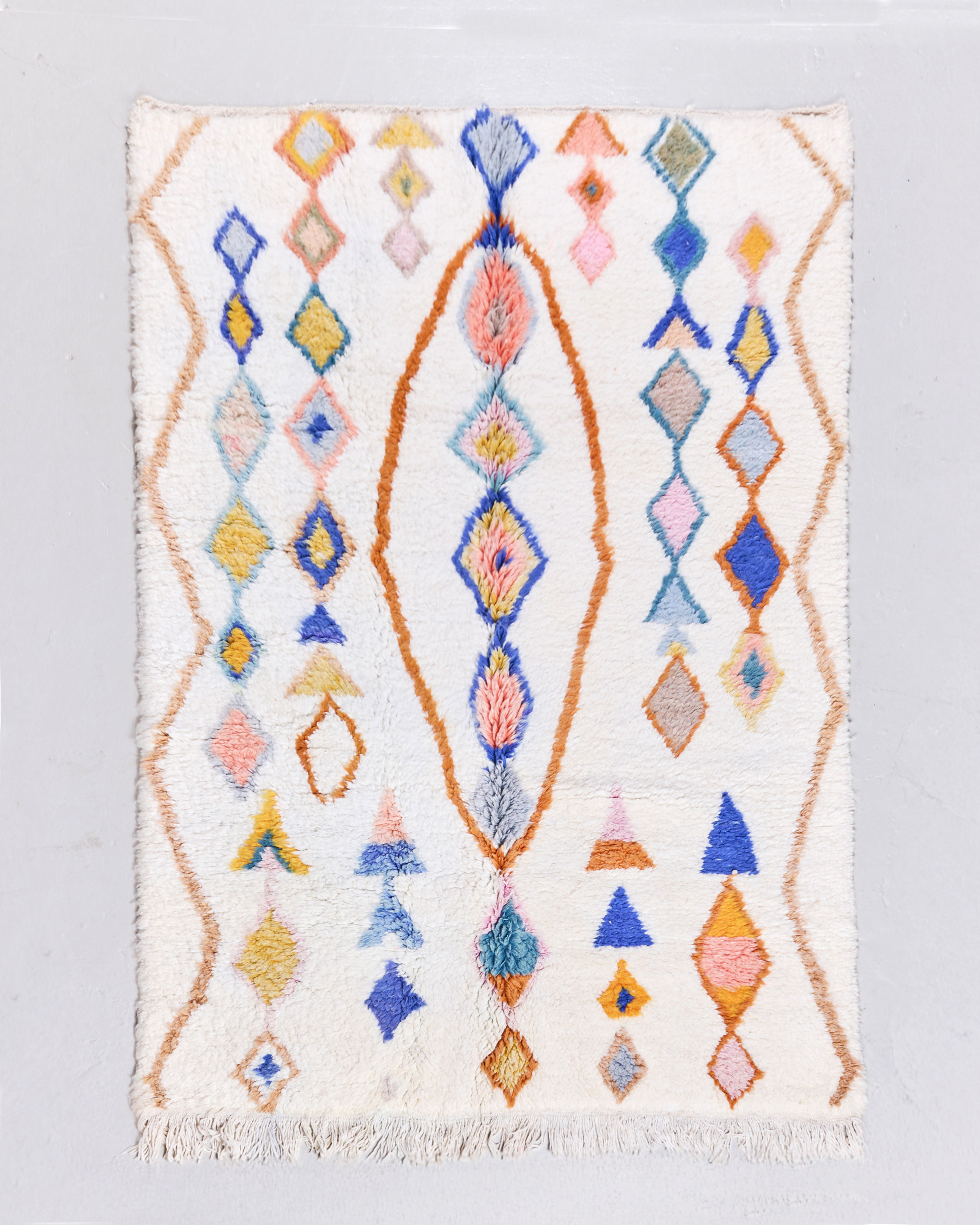 Tapis berbère Beni Ouarain pastel 2,50x1,58m