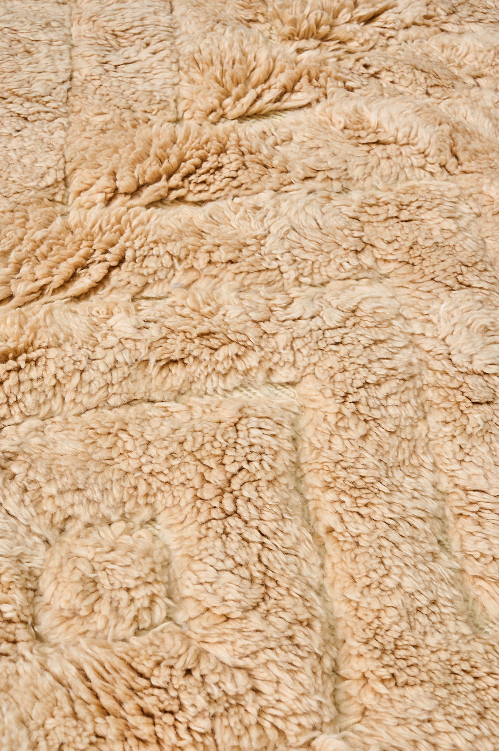 Miniatur: Rosa Beni Ouarain Berberteppich mit eingravierten Rauten, 3 x 2,02 m