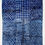 Miniature : Tapis berbère M'rirt bleu à motifs graphiques écrus 2,96x2,10m