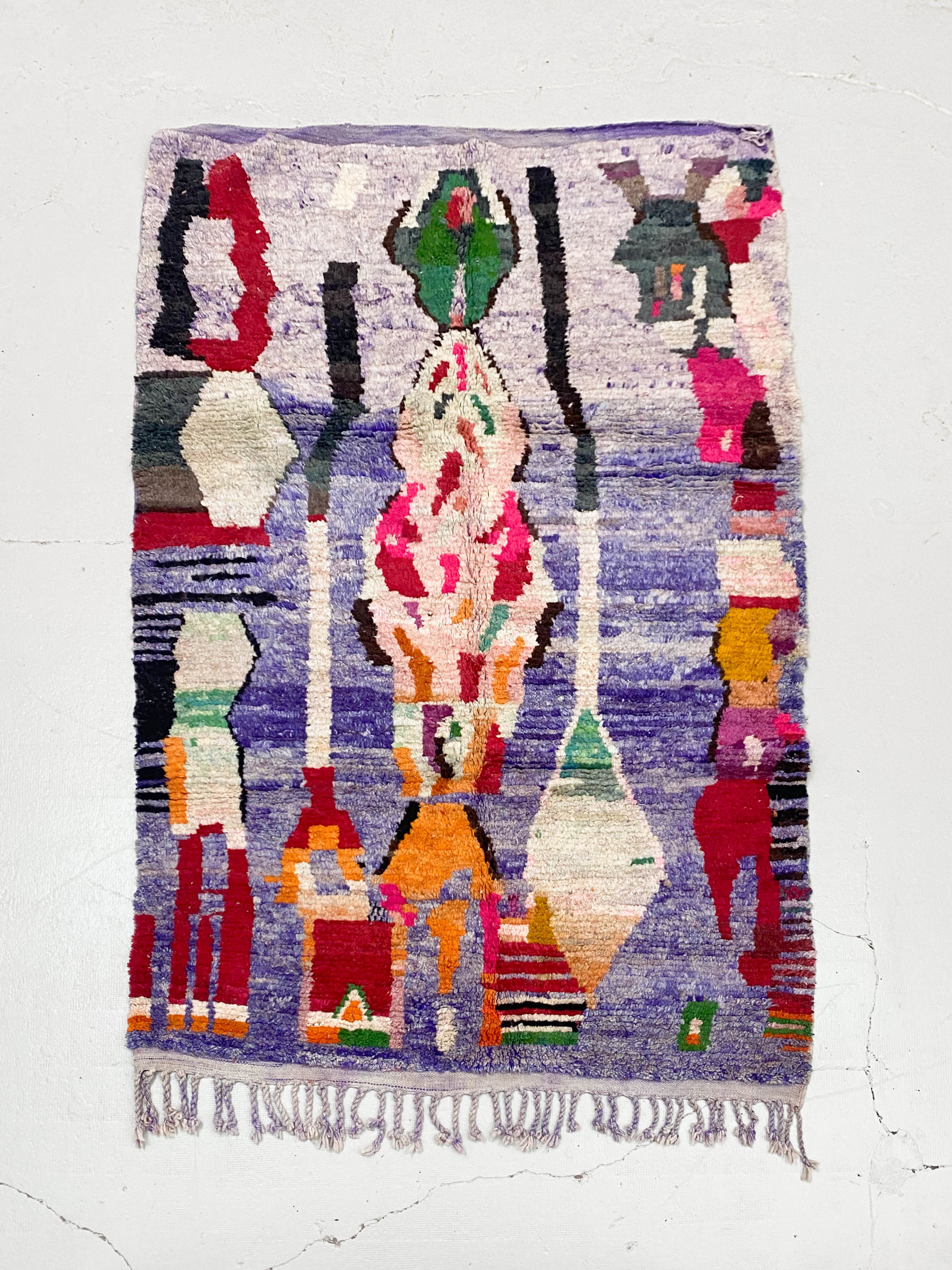 Tapis berbère Boujaad à motifs colorés 2,48x1,60m