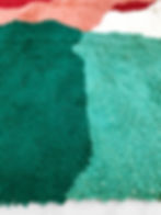 Miniatura: Alfombra bereber Beni Ouarain con bloques de colores, 2,80 x 2,04 m