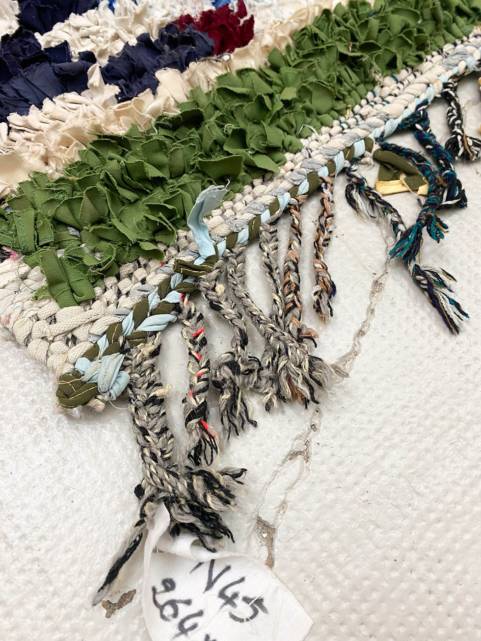 Miniature : Tapis berbère marocain Boucherouite ancien 2,6x1,31m