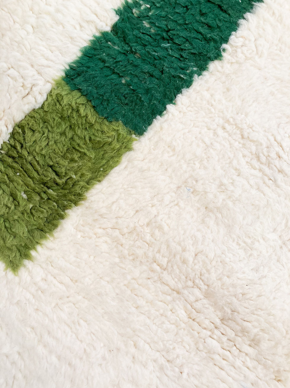 Miniature : Tapis berbère Beni Ouarain écru à motifs colorés 2,47x1,74m
