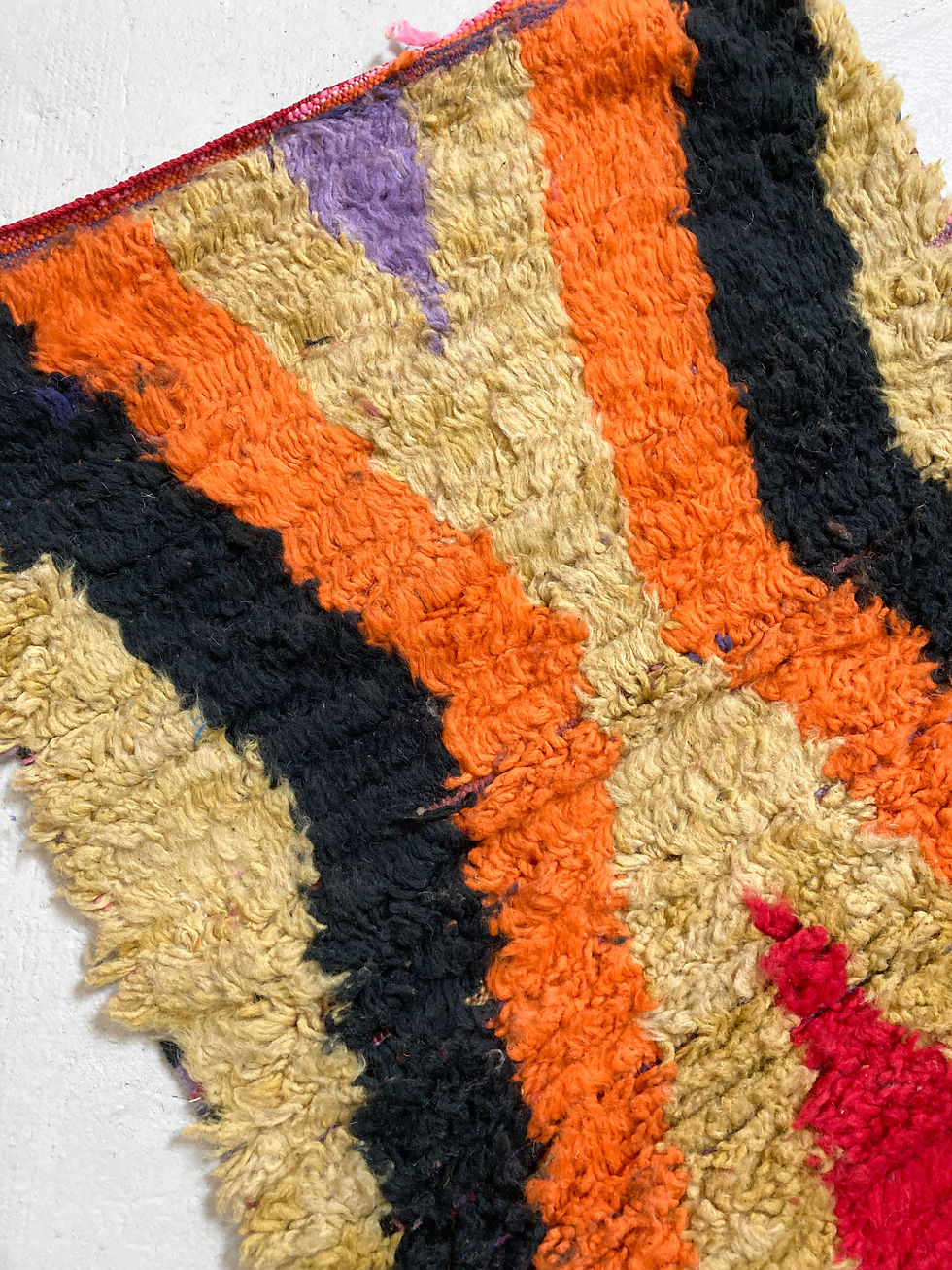 Miniature : Tapis berbère Boujaad couloir à motifs colorés 2,92x0,82m
