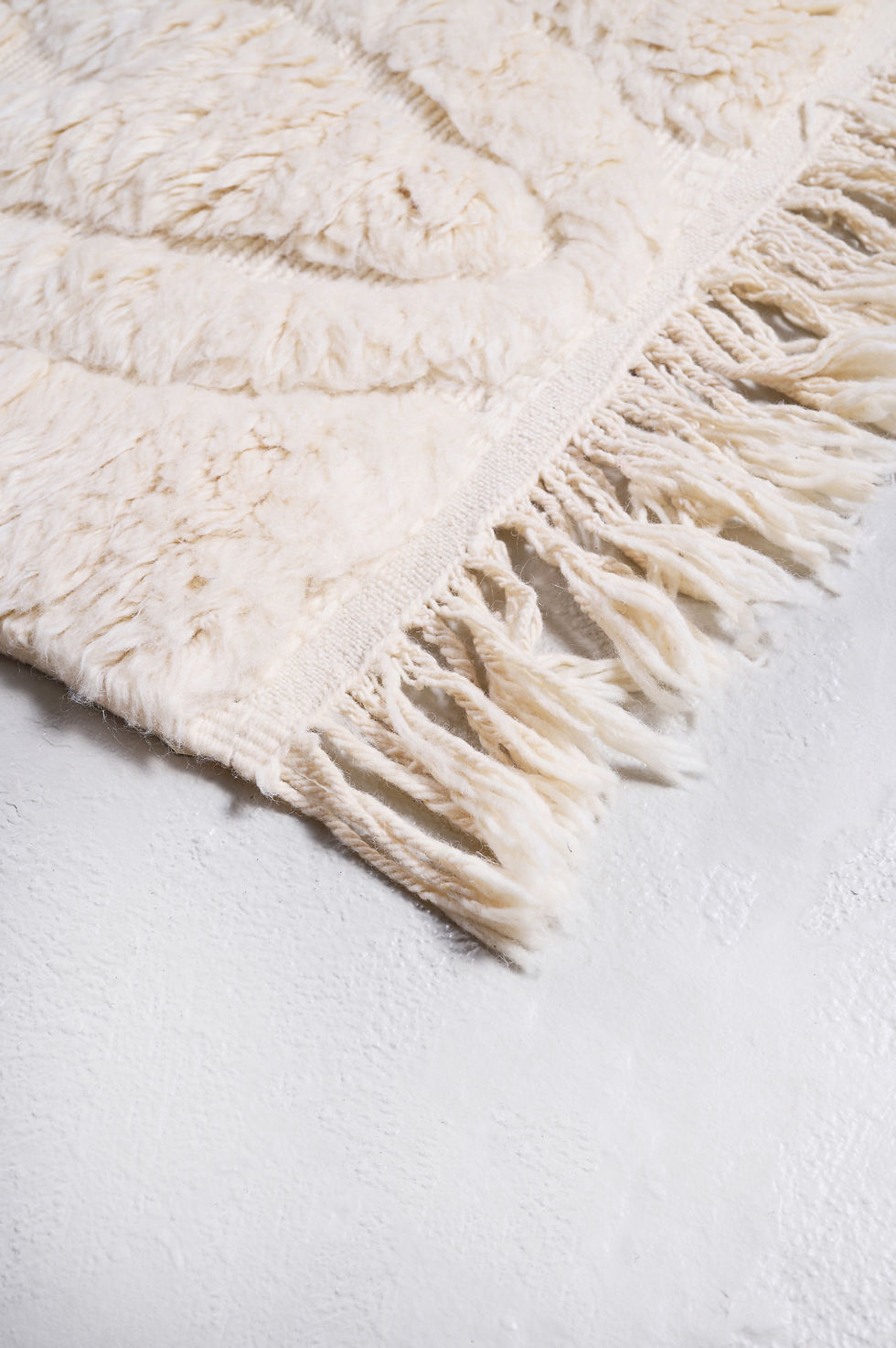 Miniature : Tapis berbère Beni Ouarain écru 2,49x1,45m