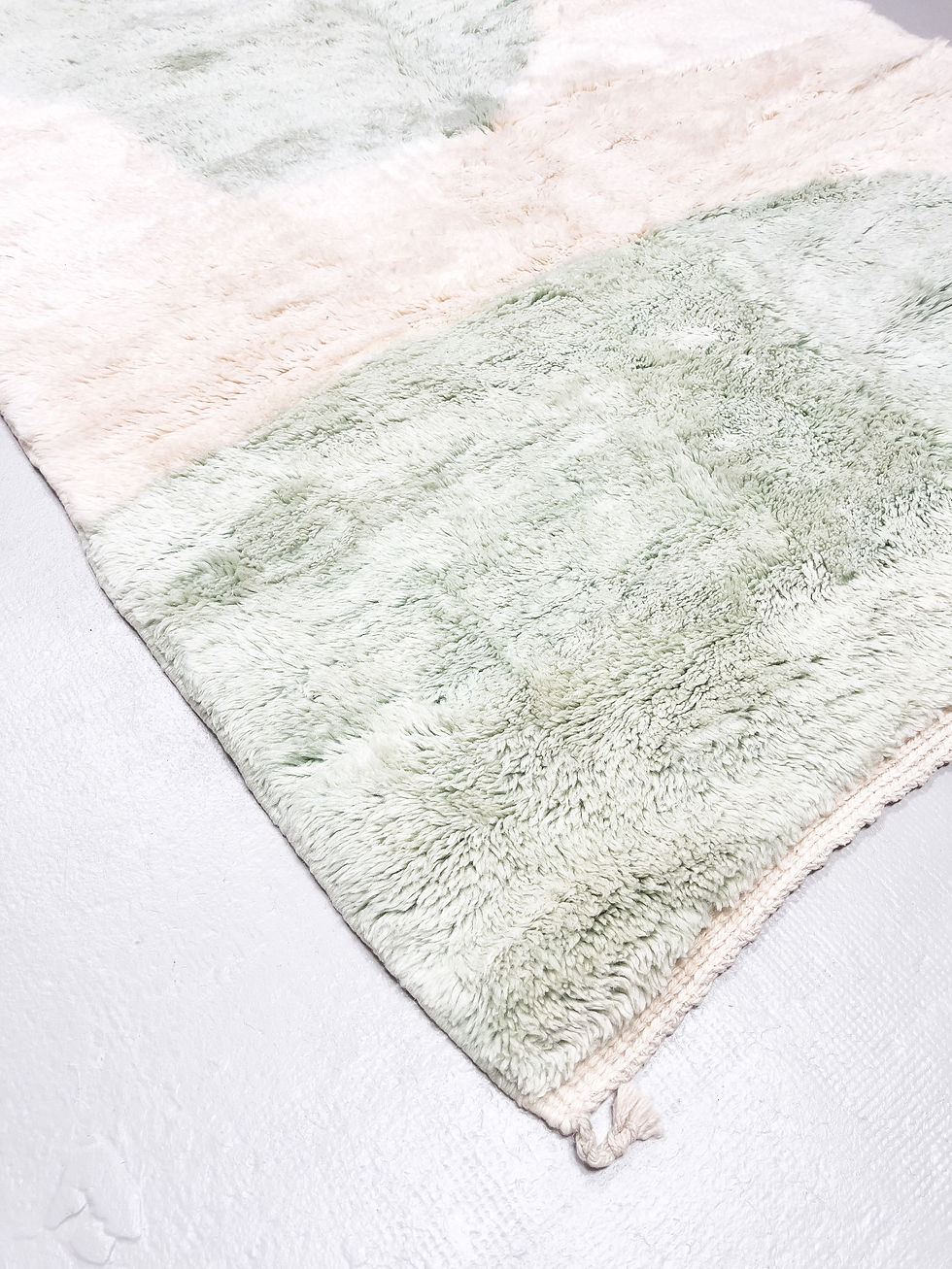 Miniature : Tapis berbère M'rirt vert pastel 1,98x1,58m