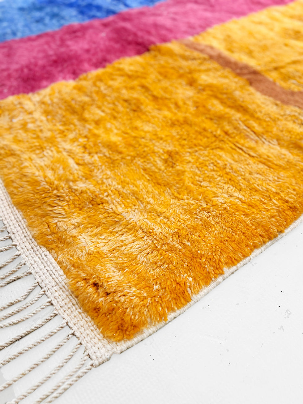 Miniature : Tapis berbère M'rirt à motifs colorés 2,90x1,96m