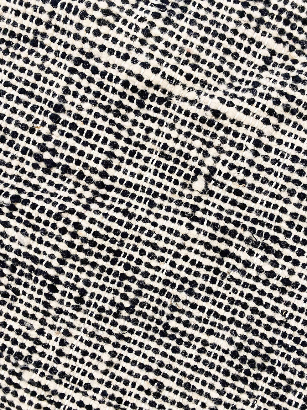 Miniature : Kilim berbère Zanafi noir chiné 2,92x1,90m