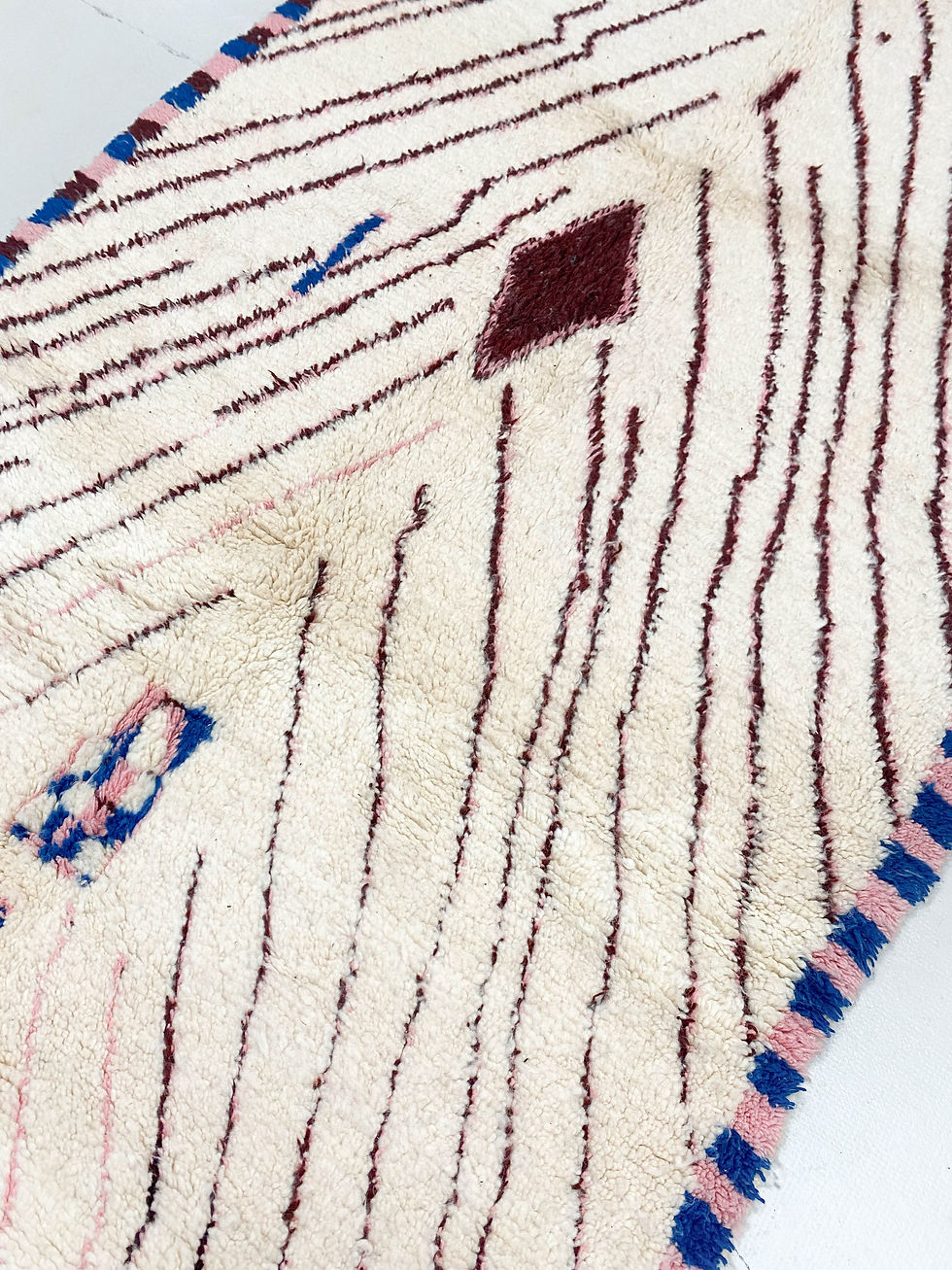 Miniature : Tapis berbère Azilal à motifs colorés 2,5x1,54m