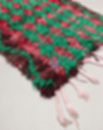 Miniatur: Boucherouite Berberteppich 2,45 x 0,90 m