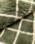Miniatura: Alfombra bereber M'rirt color caqui 2,92 x 0,82 m
