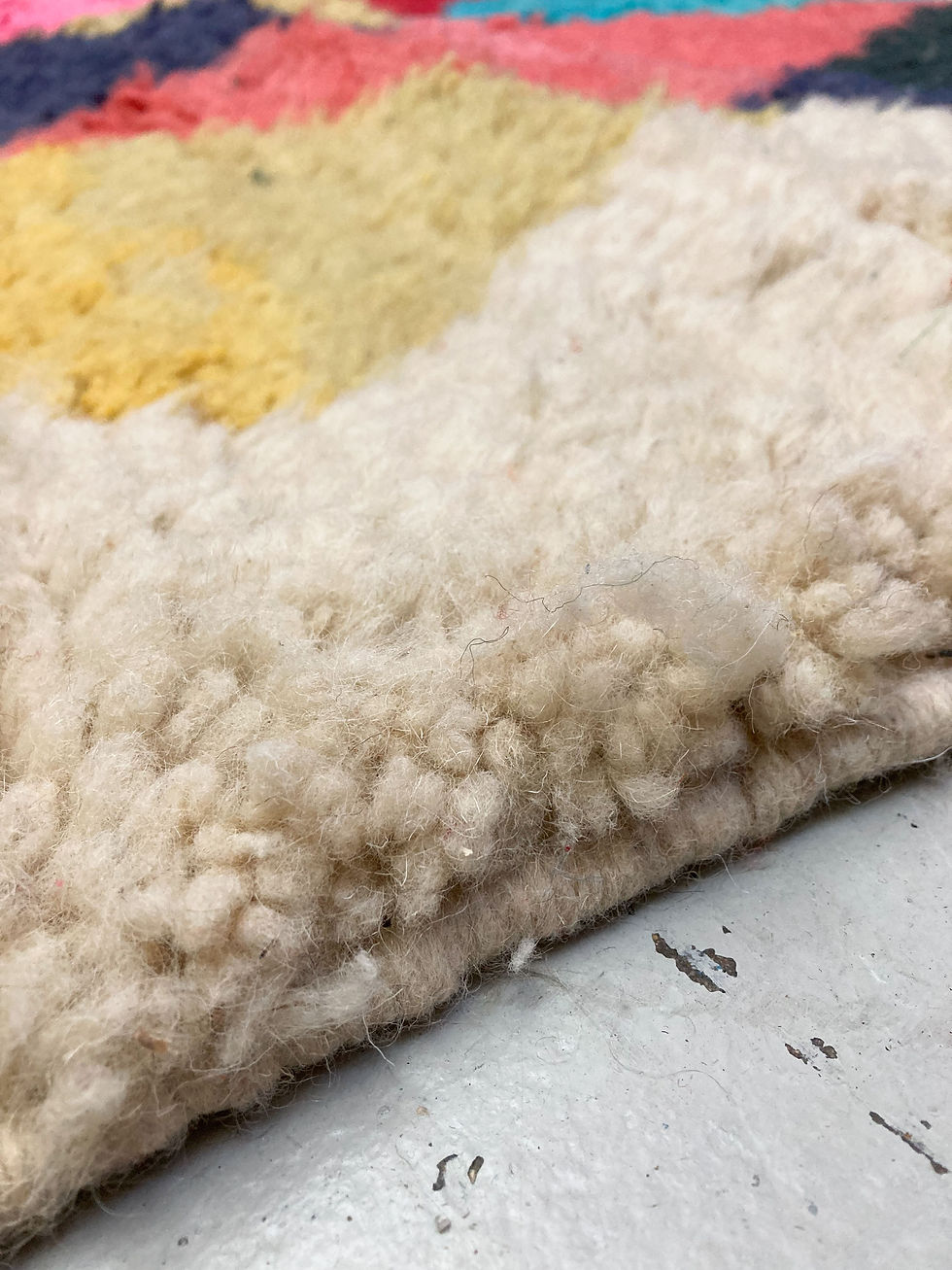 Miniature : Tapis berbère Boujaad à losanges multicolores 2,32x1,47m