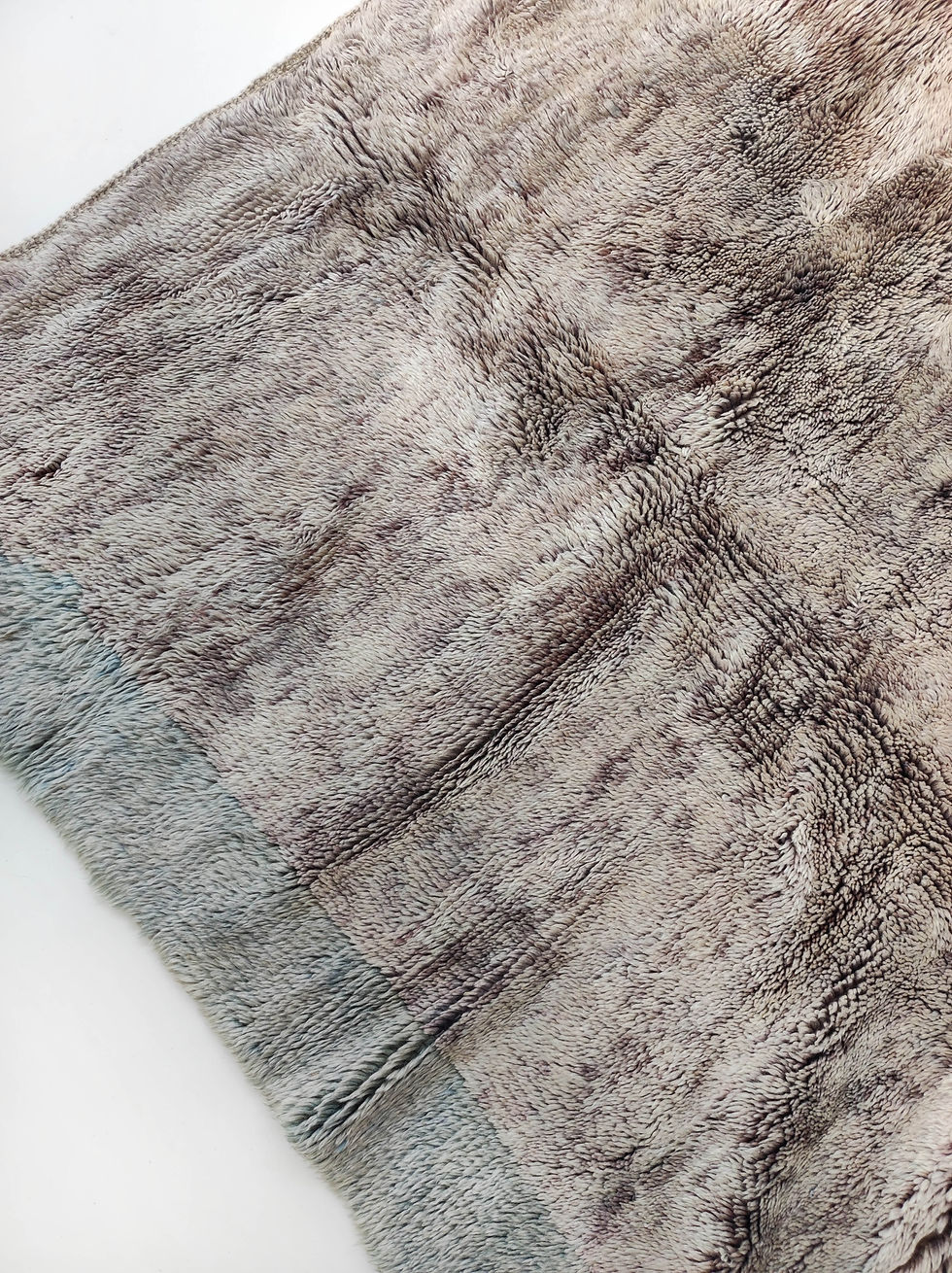 Miniature : Tapis berbère M'rirt rose délavé à motifs pastels 3,10x2,13m