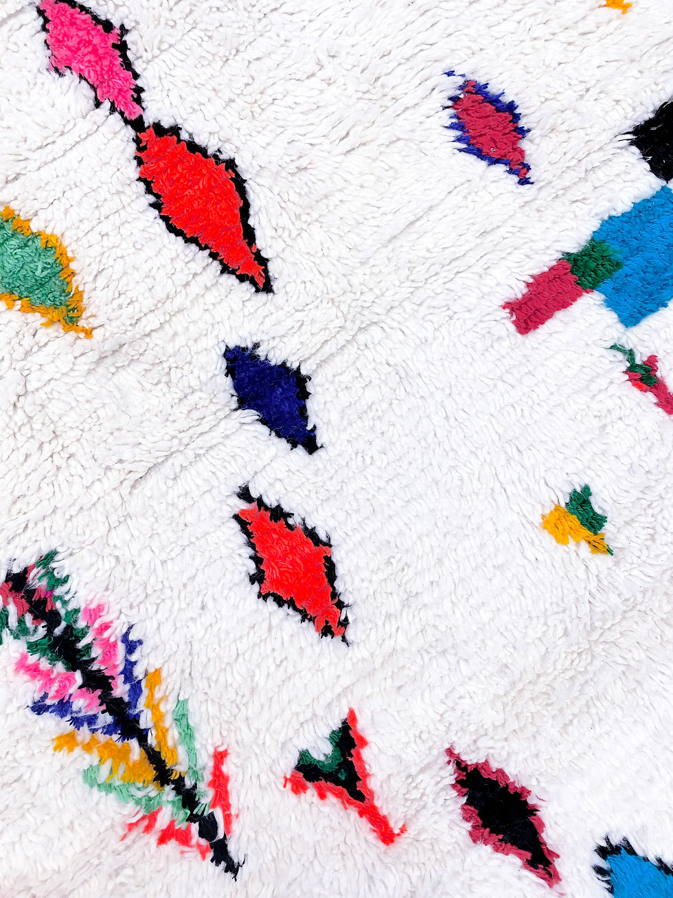 Miniature : Tapis berbère Azilal à motifs colorés 2,58x1,50m