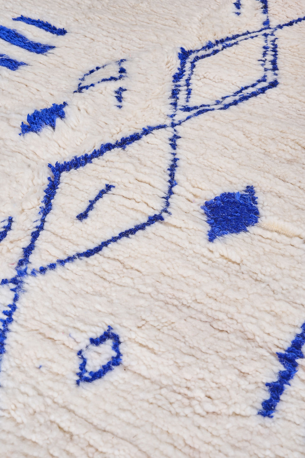 Miniature : Tapis berbère Azilal à motifs bleu majorelle 2,70x1,49m