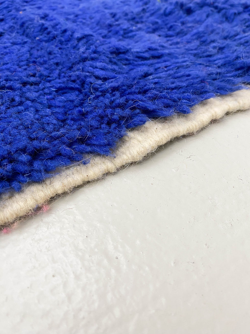 Miniature : Tapis berbère Beni Ouarain bleu majorelle 2,39x1,50m