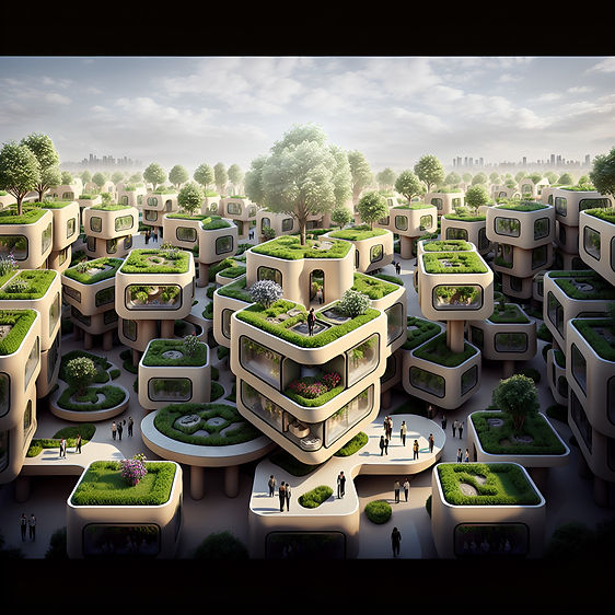 Default_an_eco_village_of_30_small_prefabricated_futuristic_modular_m_1_0d1a6d9f-9238-44b1