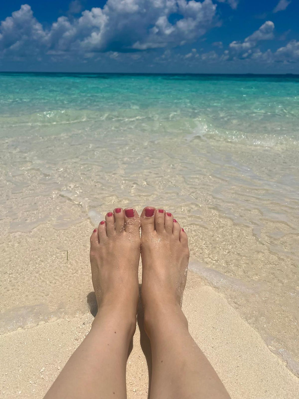 Sonne, Sommer und Sandalen