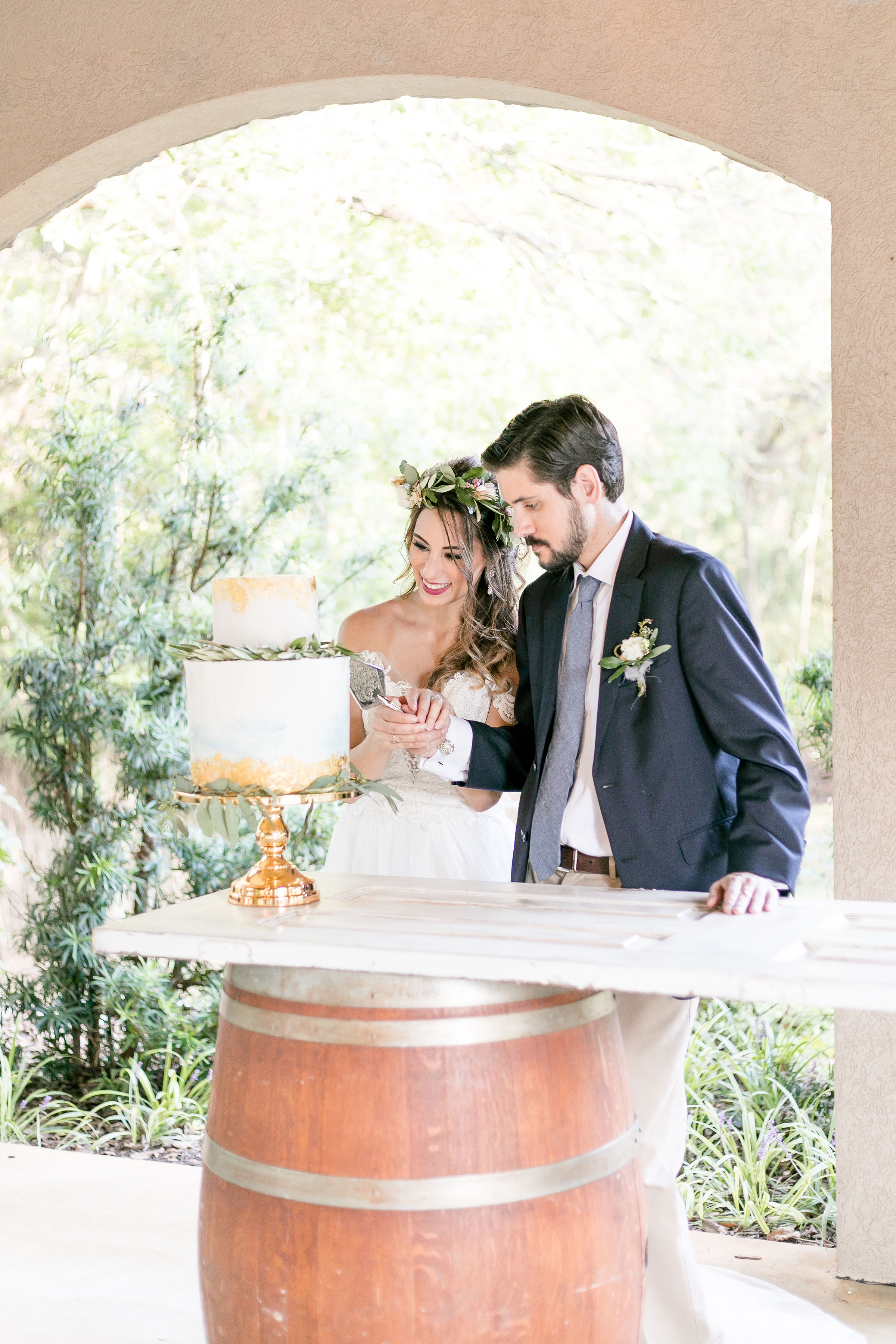 Wine Barrel Table For Rent Dallas Edford Farmhouse