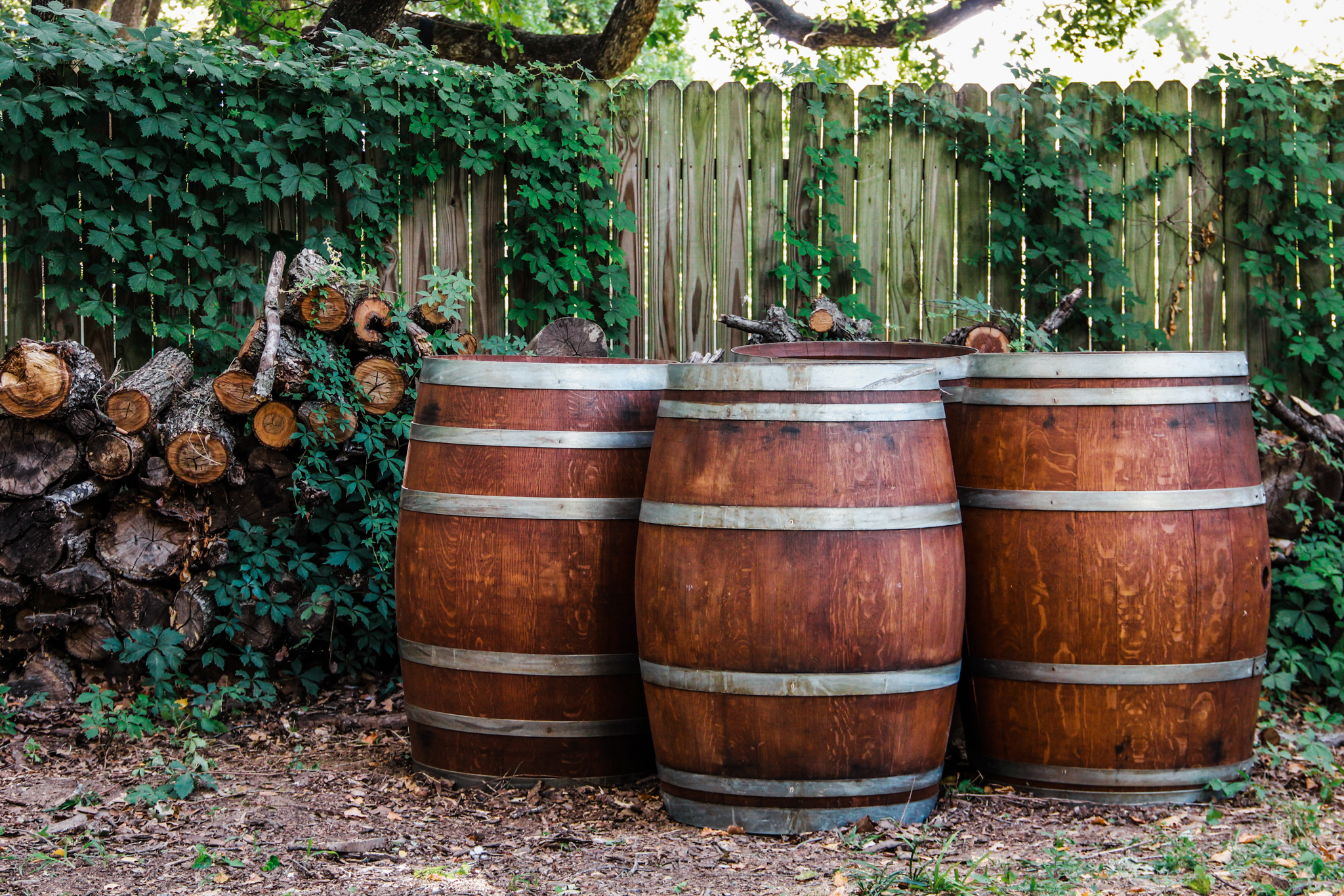 Wine Barrels for rent DallasFt Worth Edford Farmhouse
