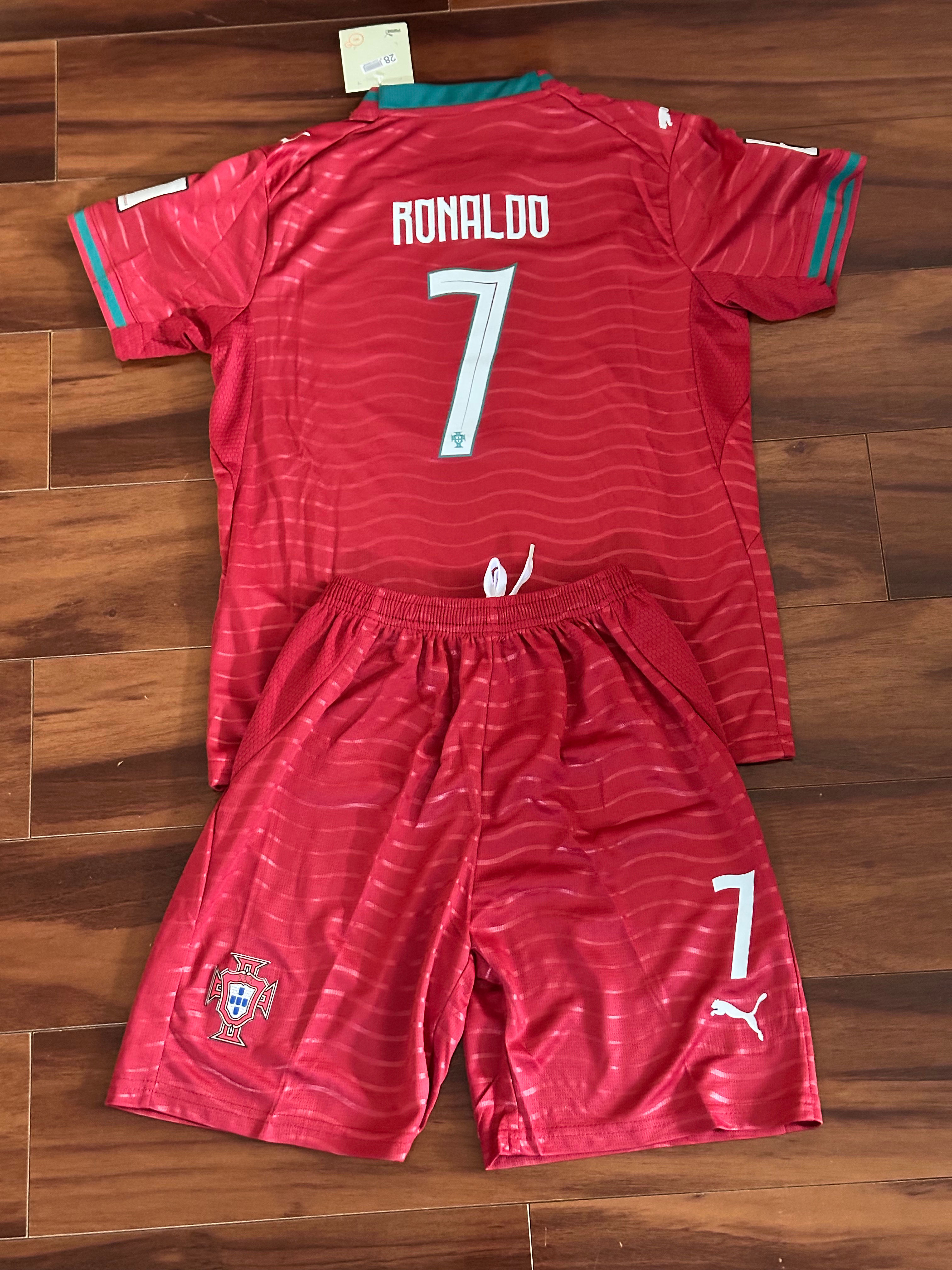 Cristiano Ronaldo Portugal National Team Jersey and Shorts