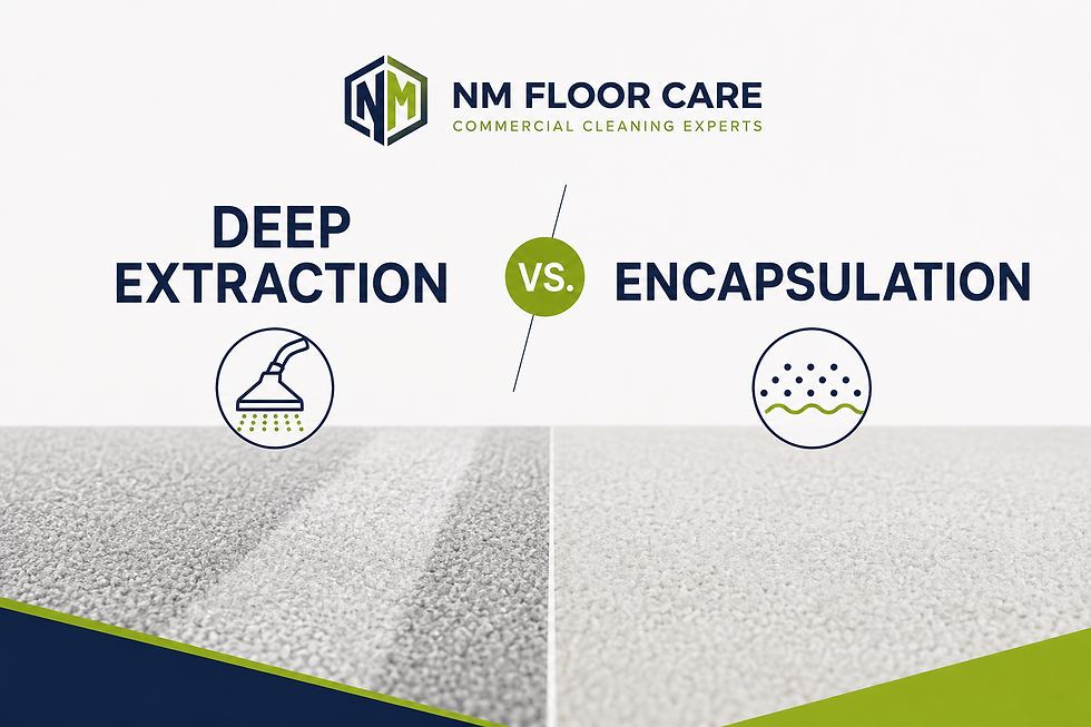 Deep Extraction vs. Encapsulation: The Facility Manager's Office Carpet Guide