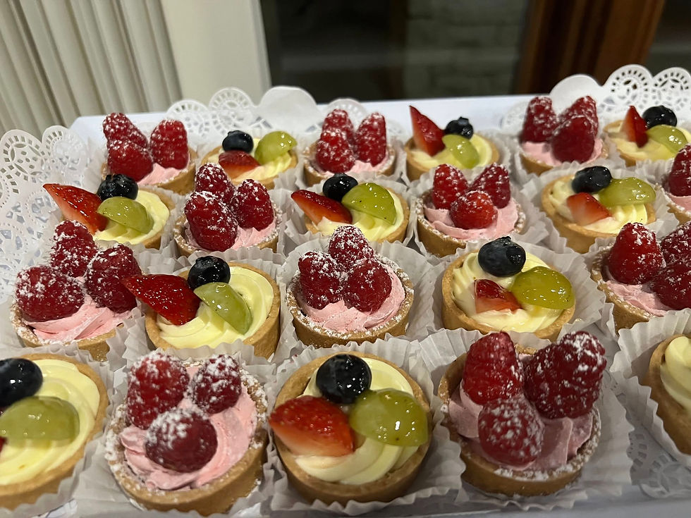 Assorted fruit tarts 