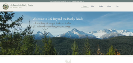 Life Beyond the Rocky Roads and Autumn Cotter website design