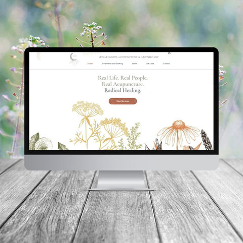 Lunar Roots Acupuncture and Apothecary llc website design