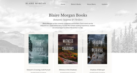 Blaire Morgan author website design