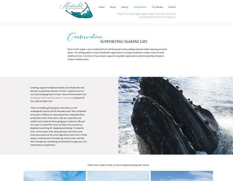 Nantucket Coppersmith website design by Potterton Creative