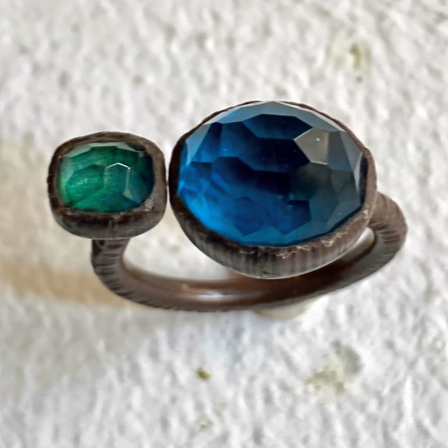 Bague Chrysocolle Apatite