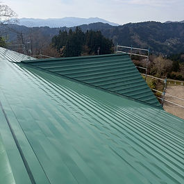 長野市　寺院施設　屋根塗装工事