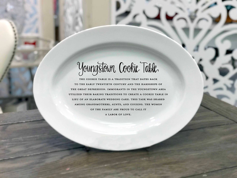 Thumbnail: Large Oval Cookie Table Platter