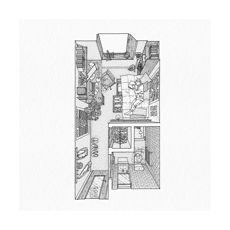 Thumbnail: The Study Bedroom Limited Edition Print