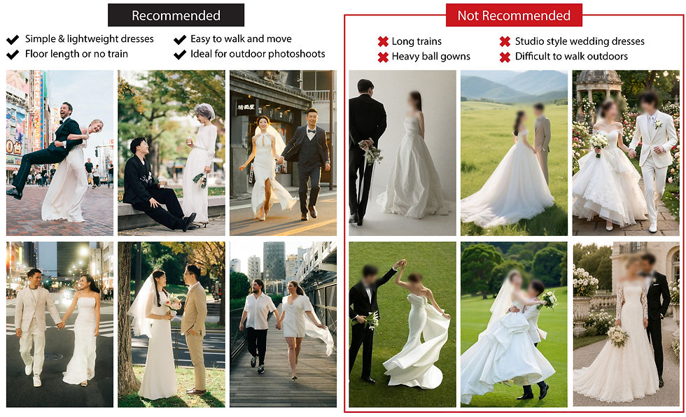 pre-wedding photoshoot outfits