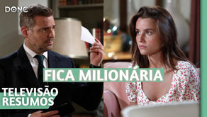 Antes de fugir para sempre com Mercedes, Henrique deixa toda a fortuna a Maria Rita