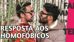 “Uma pouca vergonha” Tiago Rufino reage a comentários homofóbicos com fotografia ousada com Luan