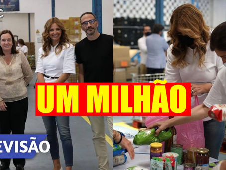 Cristina Ferreira anuncia doação de 1 milhão de refeições “um dia feliz”