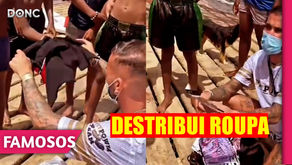 De férias em Cabo Verde, Bruno Savate distribui roupa pelas crianças desfavorecidas
