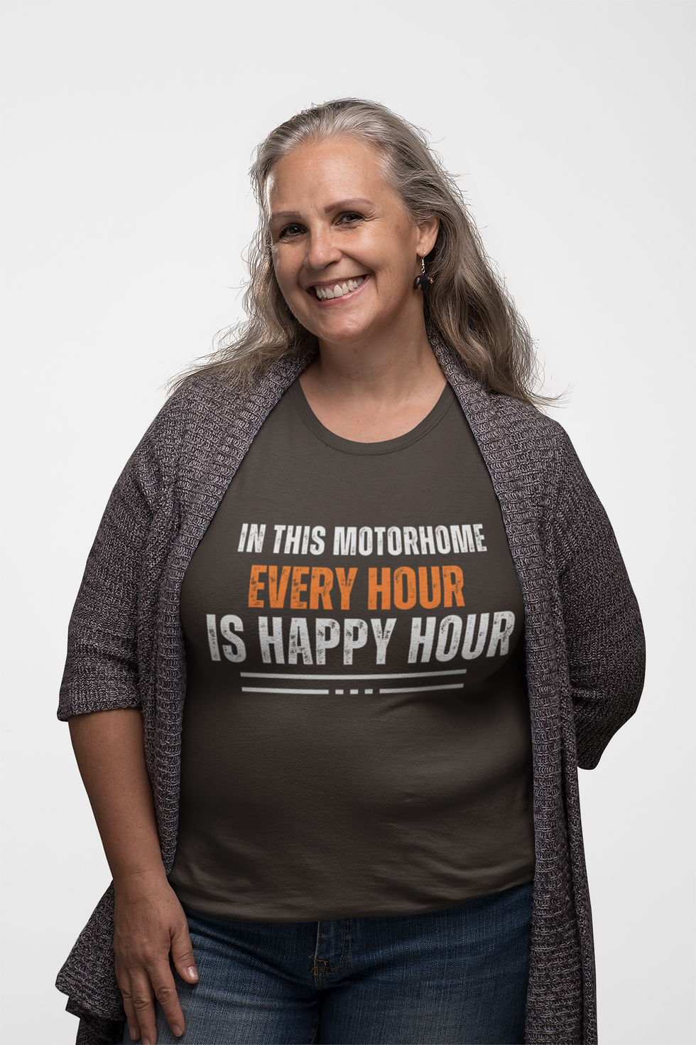 Thumbnail: In this motorhome, Every hour is Happy Hour - Unisex Short Sleeve Tee