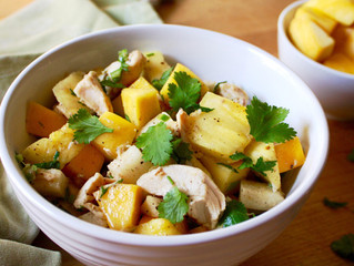 Tropical Salad with Mango, Avocado, and Chicken