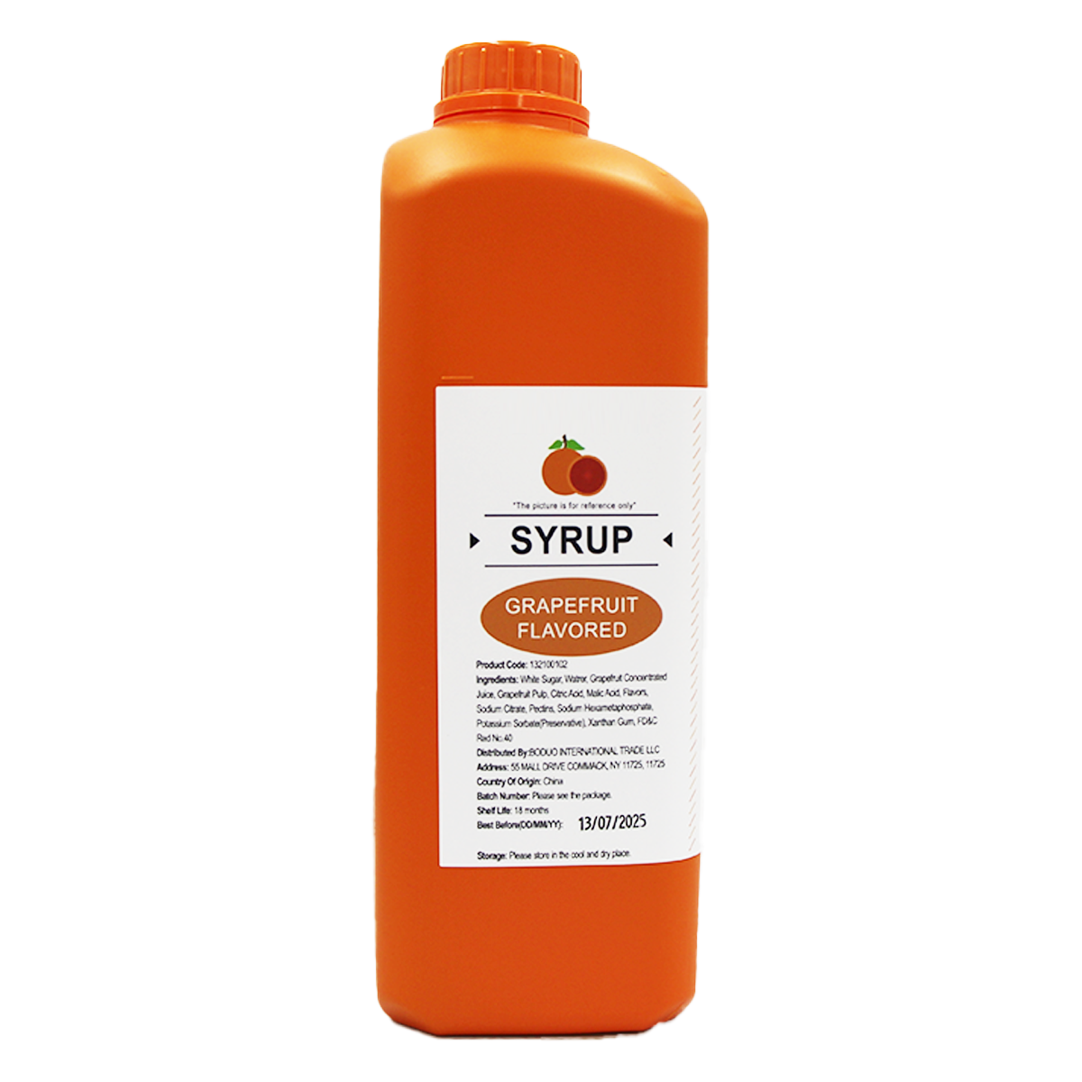 BD Grapefruit Flavored Syrup 6LBS*8 Bottle