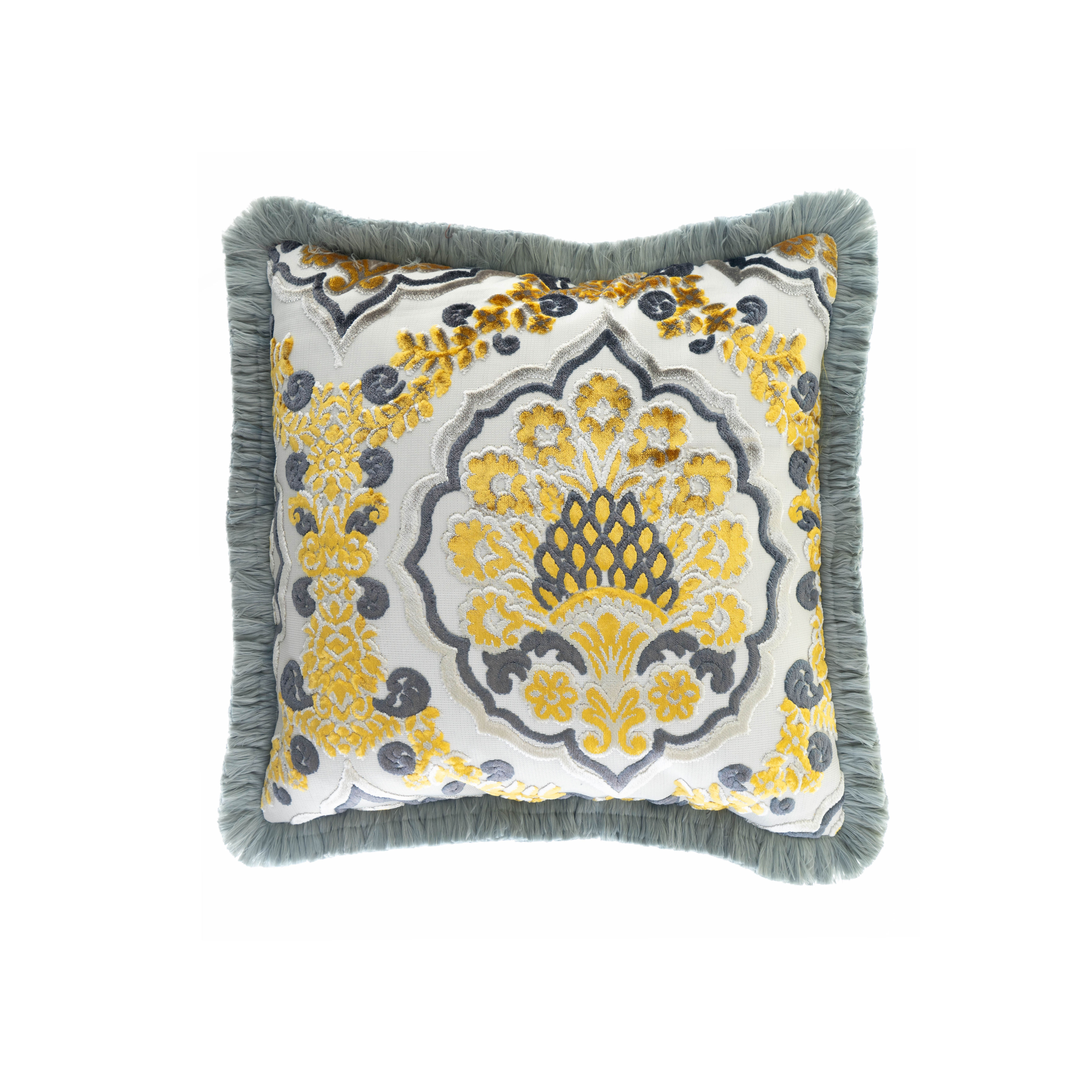 クッション・フランジュ＆キャレ〈パルミエ〉