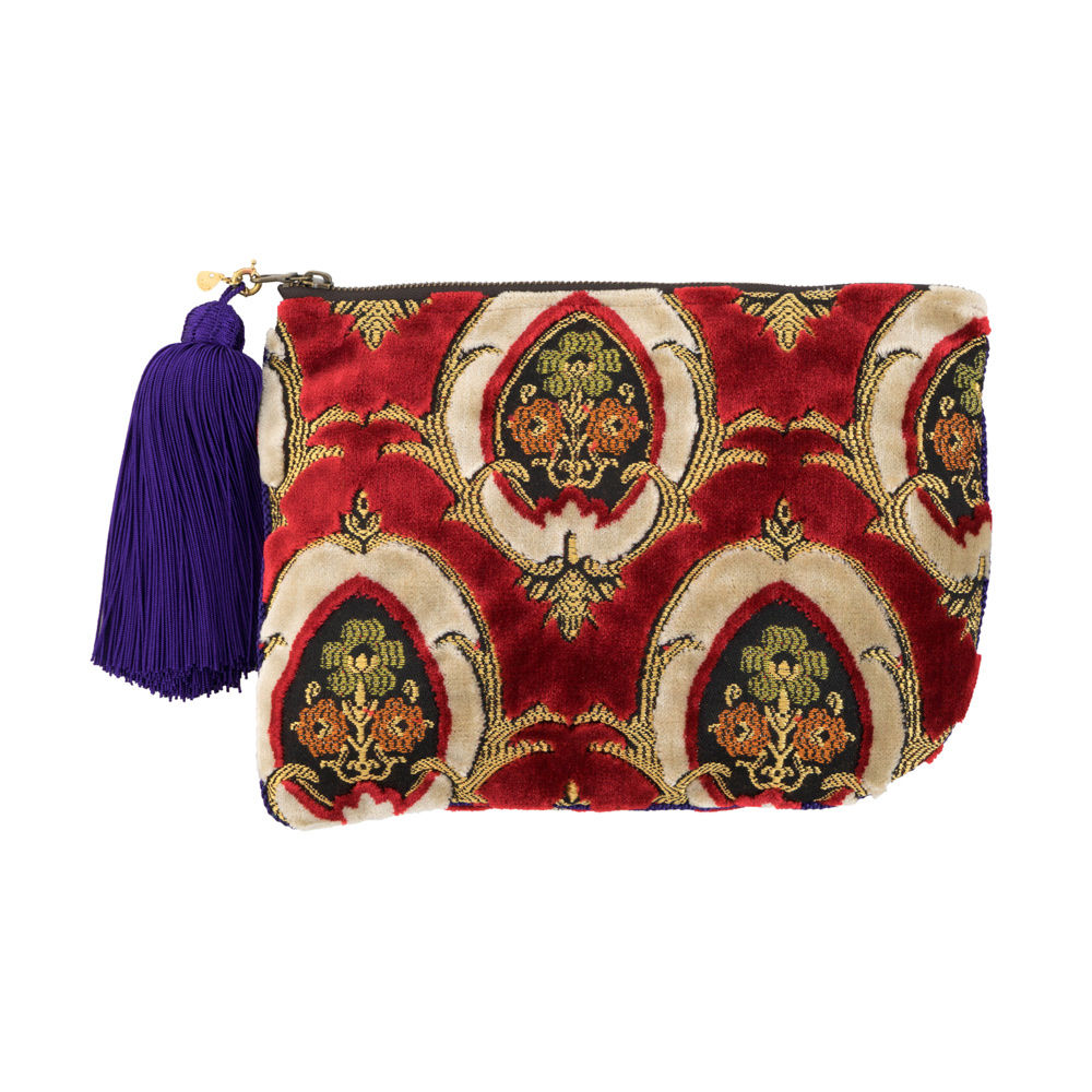 スムスム　ブティカ　boutiqua  ポシェタ　ポーチ　モロッコ　モロカンファブリック リル・シュル・ラ・ソルグ　Brigitte Tanaka