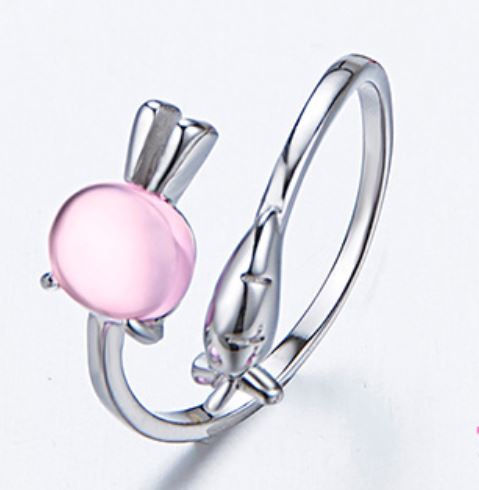 Thumbnail: Sterling & Rose Crystal Ring