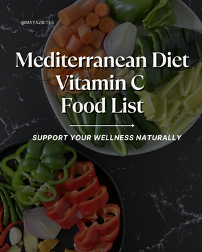 Mediterranean Diet Vitamin C Food List