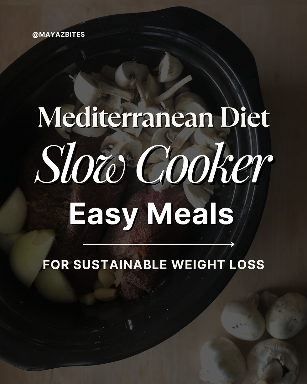 Mediterranean Diet Slow Cooker Easy Meals For Sustainable Weight Loss