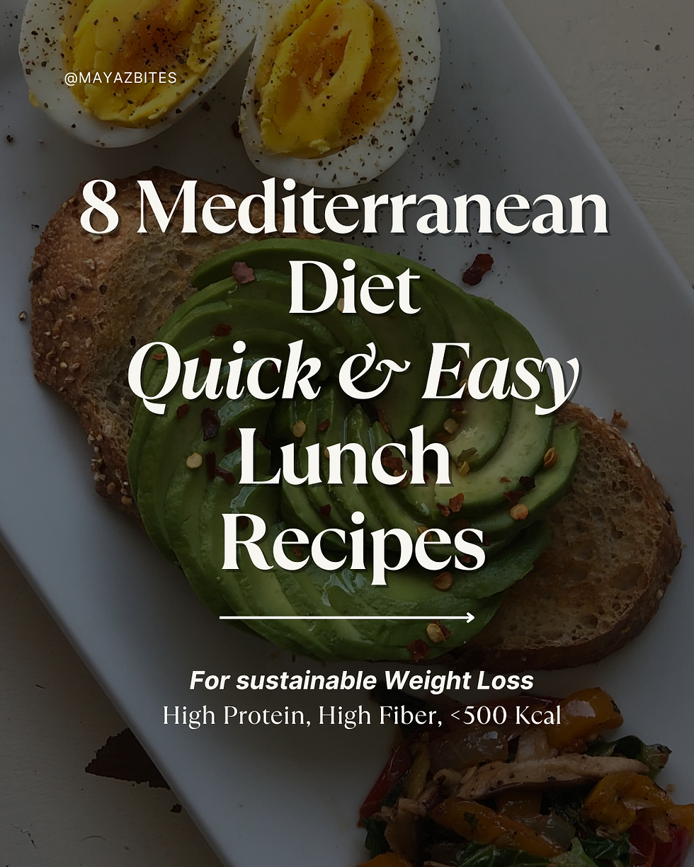 8 Mediterranean Diet Dietitian-Approved Quick & Easy Lunch Recipes