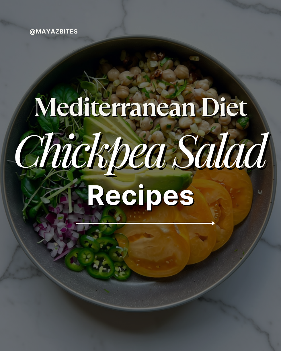 4 Mediterranean Diet Chickpea Salad Recipes